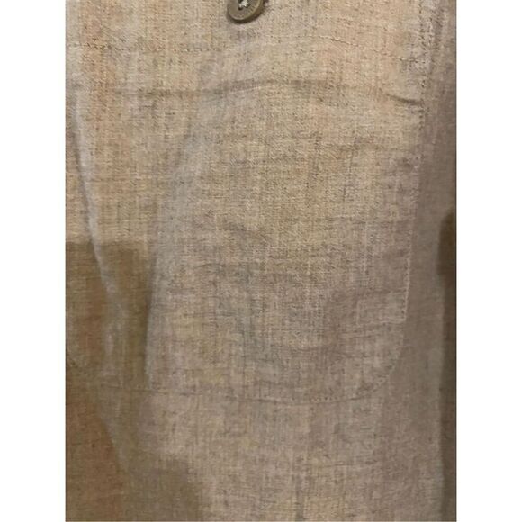 Patagonia Worn Wear Men’s M Brown Organic Cotton Long Sleeve Button Down Shirt - Picture 3 of 9